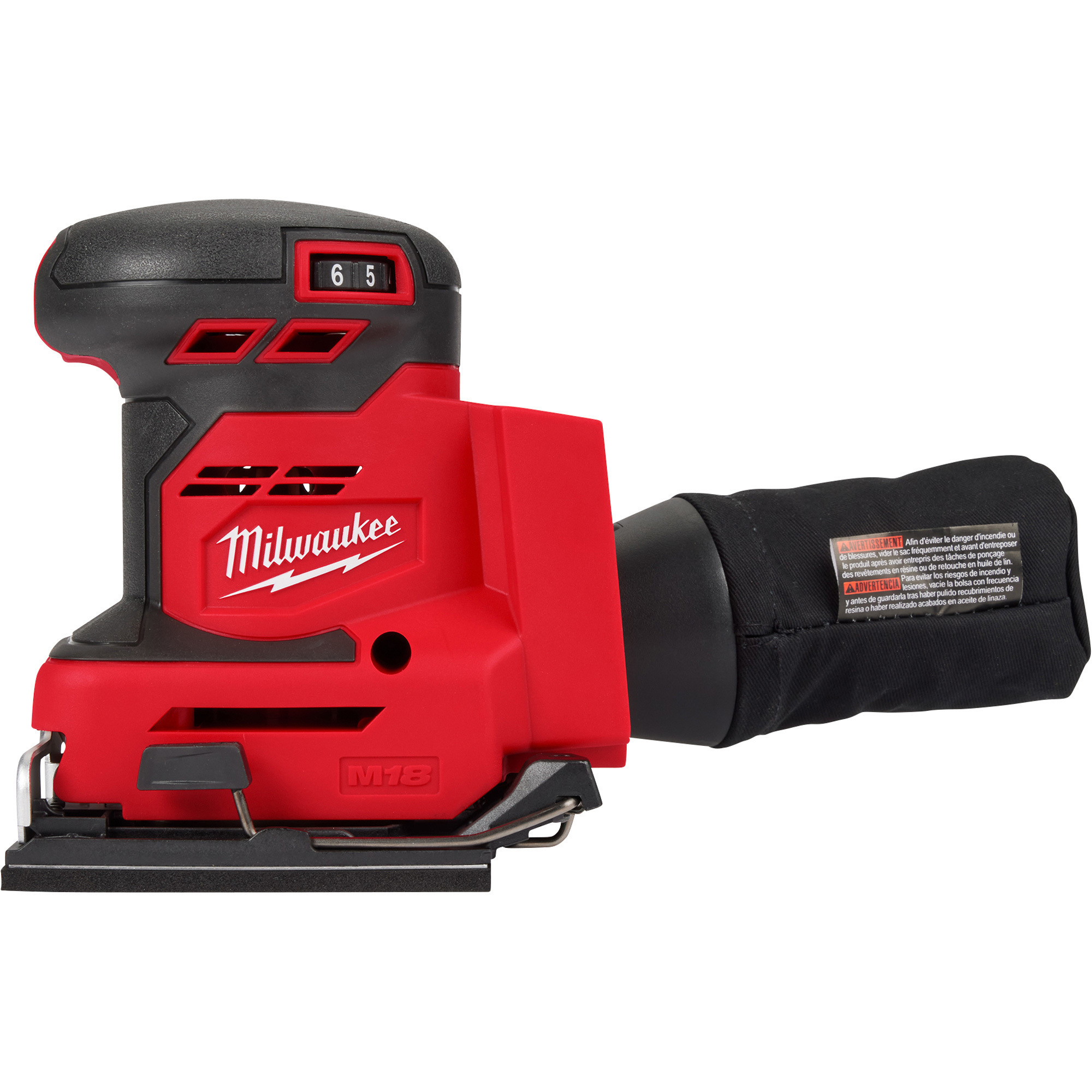 Milwaukee M18 Orbital 1/4 Sheet Sander, 13,000 Max OPM, Model# 2649-20